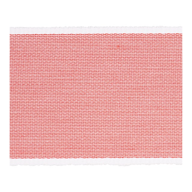 Schumacher Sandpiper Tape Wide In Red For Sale