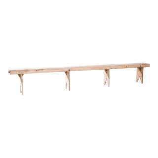 Vintage Rustic Wooden Bench For Sale