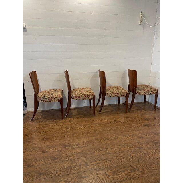 Vintage H-214 Chairs by Halabala, 1930, Set of 4 For Sale - Image 7 of 11