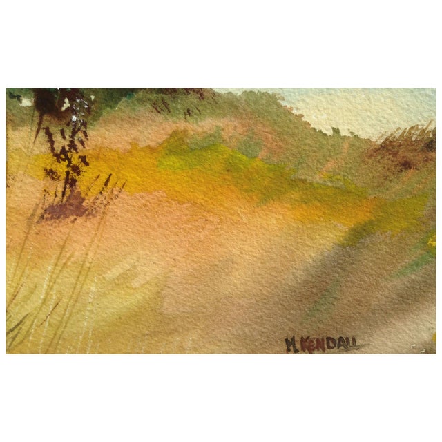 1960s Mid Century Windmill Rural Landscape by H. Kendall For Sale - Image 5 of 5