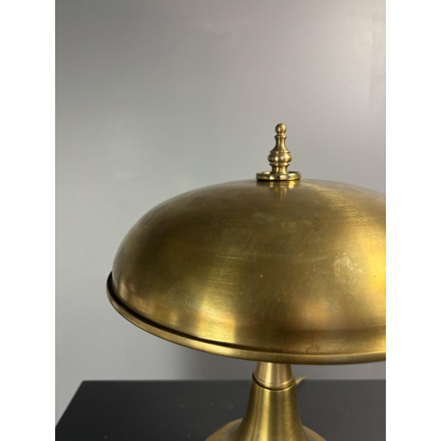 Mid-Century Modern Italian Brass Dome Mushroom Table Lamp, 1960s For Sale - Image 9 of 18