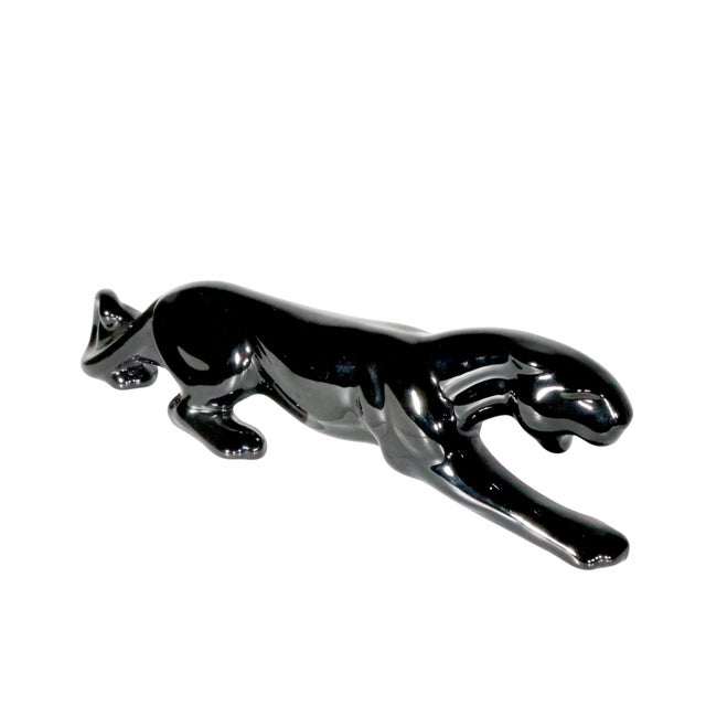 Mid Century Ceramic Black Panther by Haeger For Sale In New York - Image 6 of 7