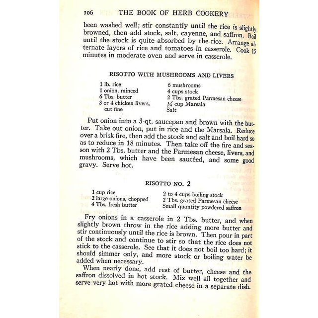 Paper "The Book of Herb Cookery" 1940 Hoffmann, Irene Botsford For Sale - Image 7 of 9