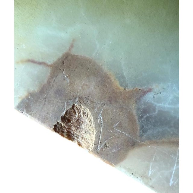 Contemporary Uttermost Songbirds Onyx and Brass Sculpture Birds Bookend For Sale - Image 3 of 3