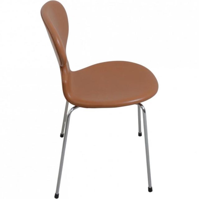 Ant Chairs in Cognac Leather by Arne Jacobsen, 1990s, Set of 6 For Sale - Image 6 of 18