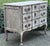 1990s Vintage 20 Century Louis XV Gustavian Inspired Hand Painted Three Drawer Chest For Sale - Image 5 of 12