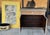 Victorian 20th-C. Victorian Regency Style Burnt Bamboo & Grasscloth Cabinet or Bookcase For Sale - Image 3 of 6