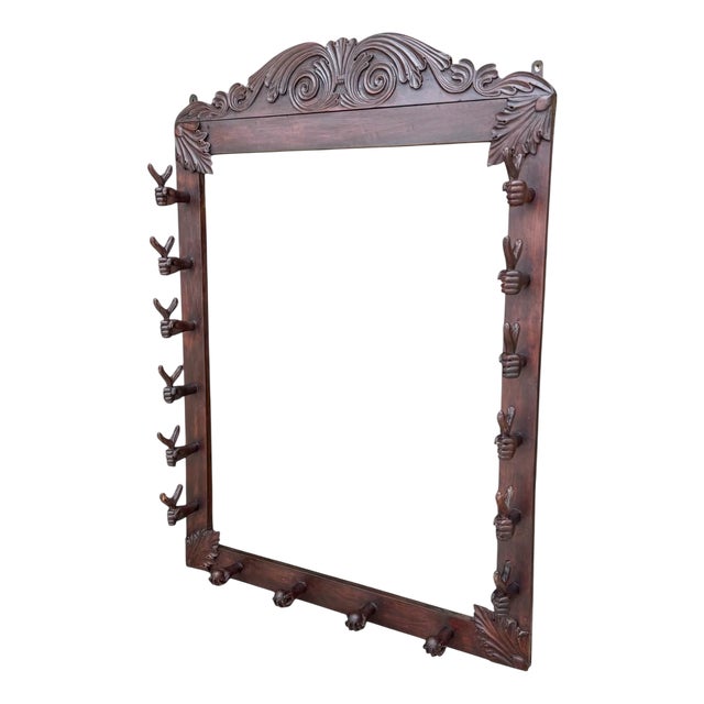 Mahogany Cane Holder Rack For Sale