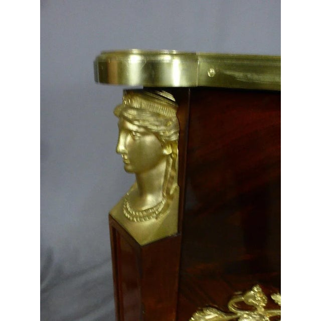 Wood Large Empire Desk, 1800s For Sale - Image 7 of 12