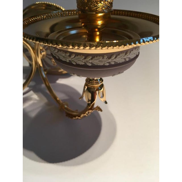 Postmodern Brass and Porcelain Wall Lights, Italy, 1970s, Set of 2 For Sale - Image 14 of 18