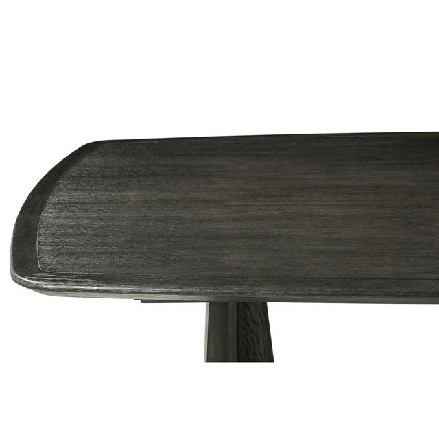 Dark Oak Mid-Century Dining Table For Sale - Image 4 of 4