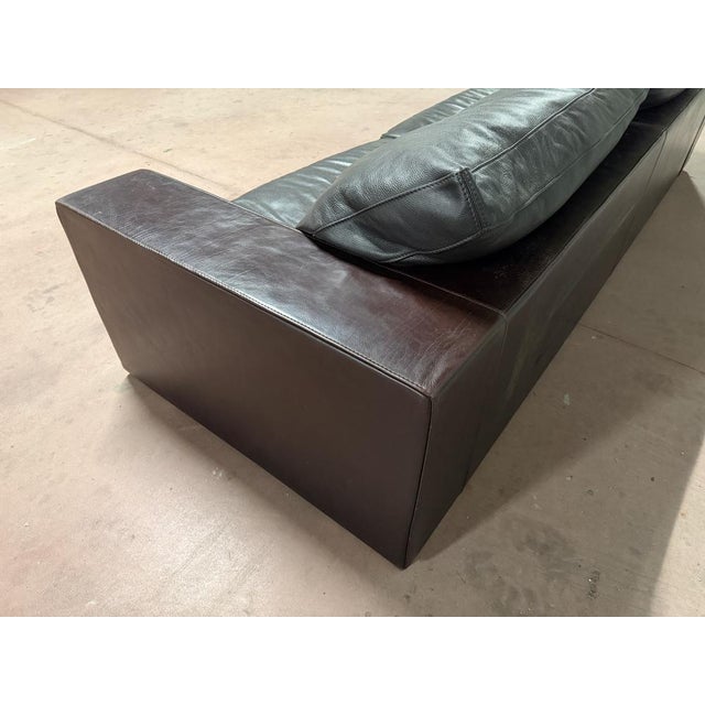Three and Two-Seater Leather Sofas from Baxter, 1980, Set of 2 For Sale - Image 9 of 14