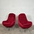 Vintage Burgundy Swivel Chair from Up Závody, 1960s For Sale - Image 6 of 11
