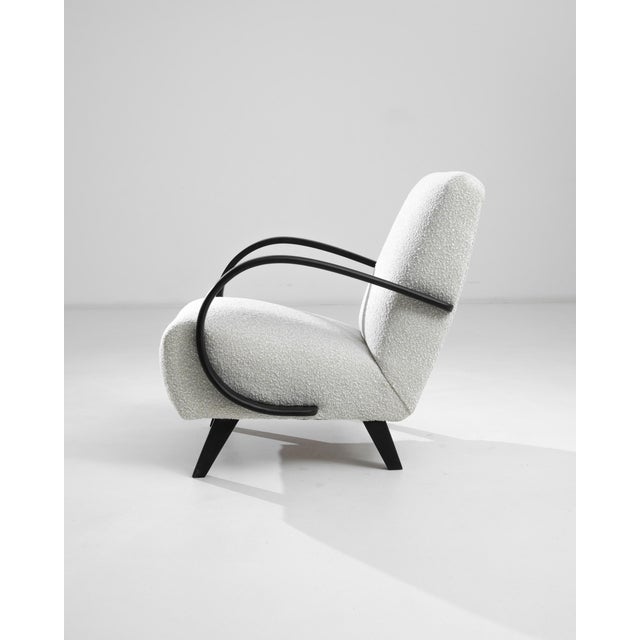 Mid-Century Modern 1950s Czech Wooden Armchair by J. Halabala For Sale - Image 3 of 7