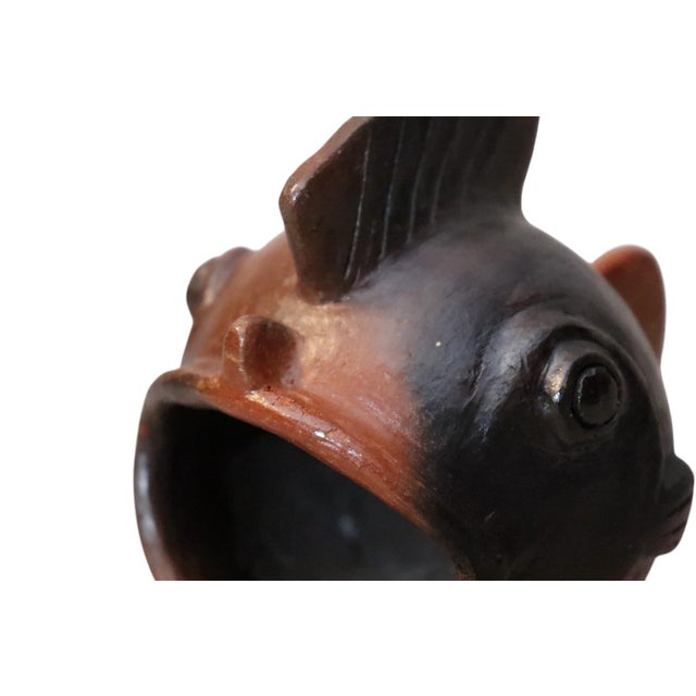 Gunnar Nylund for Rörstand Style Ceramic Fish Ashtray For Sale - Image 4 of 8