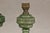 Green Glass Gas Lights with Meander Friezes, a Vintage Near Pair For Sale - Image 12 of 12