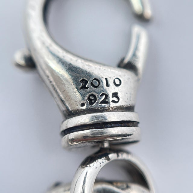 Early 21st Century Chrome Hearts S925 Extra Fancy Link Bracelet 2010 For Sale - Image 5 of 8