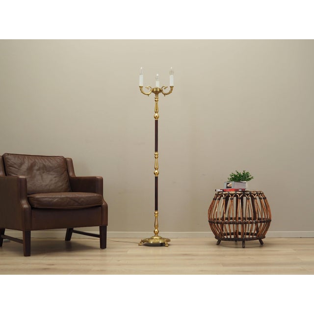 The lamp was made in the 1970s, Danish production. Made of solid rosewood and metal. Condition: Lamp preserved in original...