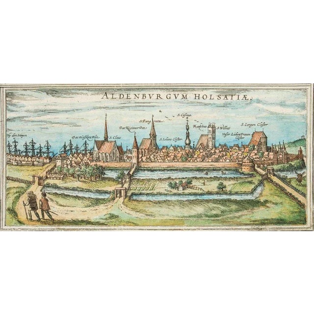 Stade, Antique Map from ''Civitates Orbis Terrarum'' - 1572-1617 1572-1617 For Sale - Image 3 of 3