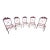 Vintage Post Modern Garden Chairs, 5 Pieces For Sale