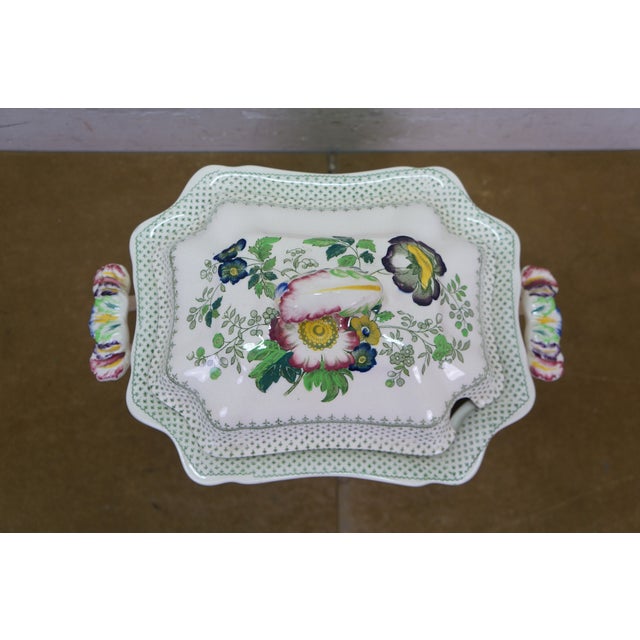 Antique Masons Ironstone Paynsley Soup Serving Tureen W Ladle & Underplate - 3 pcs For Sale - Image 12 of 18