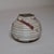 Weighted Hand-Thrown Natural Ash Studio Pottery Vessel With Ribbed Form and Splattered Rust Glaze Accents For Sale - Image 11 of 13