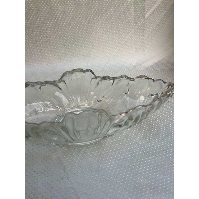 Transparent 1970s Detailed Glass Oblong Catchall/Vase For Sale - Image 8 of 8