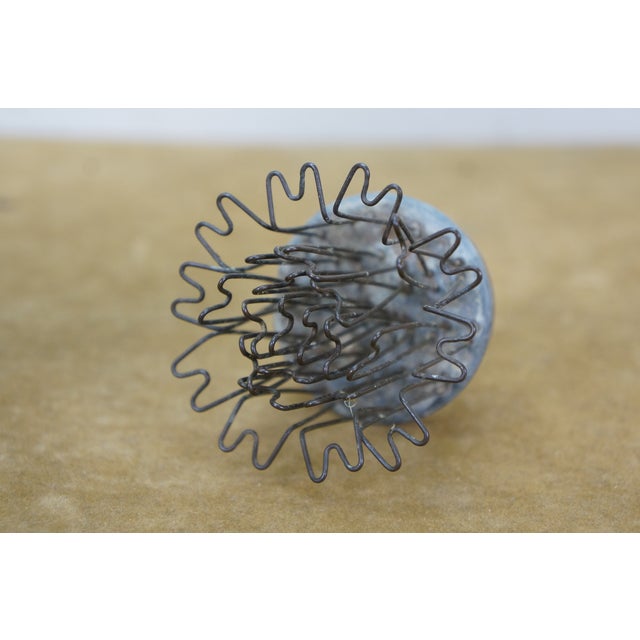 Chinese Ceramic Flower Frog Bonsai Dragon Bud Vase W Cloud Feet 7" For Sale - Image 11 of 18