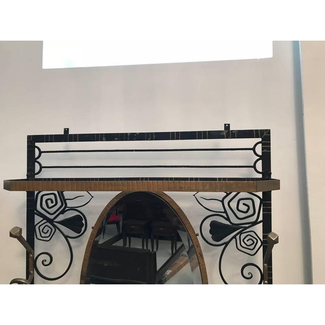 French Art Deco Hall Tree in Edgar Brandt Style For Sale In New York - Image 6 of 13