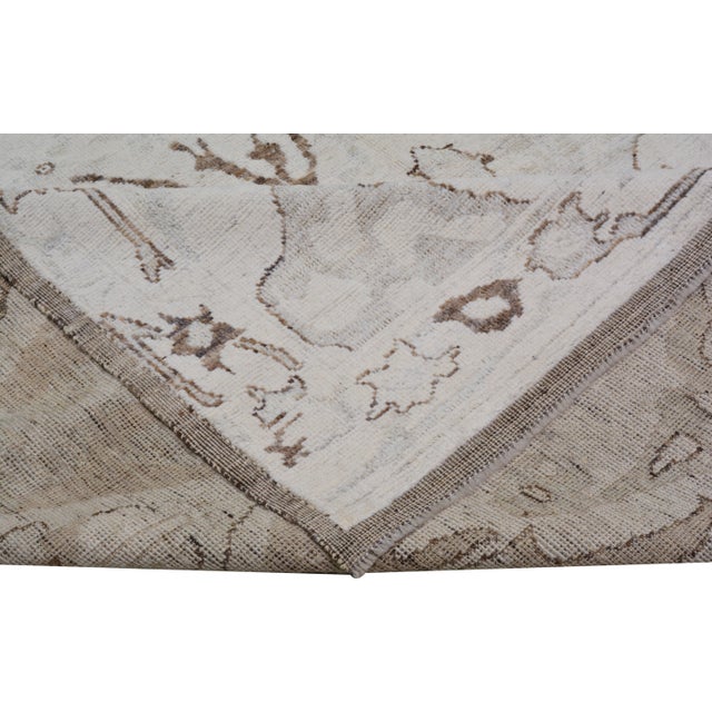 Oushak Hand Knotted Wool Rug, 9'4"x12'6 For Sale - Image 4 of 6
