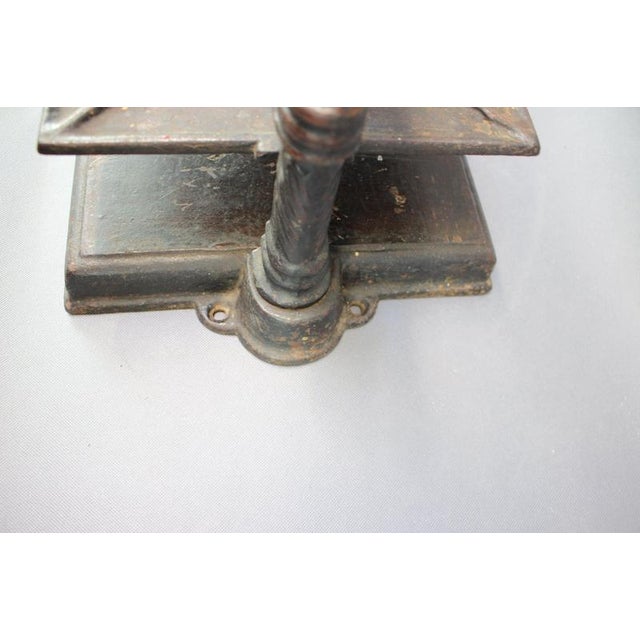 Metal Antique Cast Iron Bookbinding Press, Continental European, 1900 For Sale - Image 7 of 12