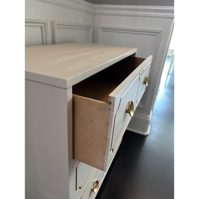 Dorothy Draper Inspired Espana Painted Nightstand Chest For Sale - Image 9 of 11