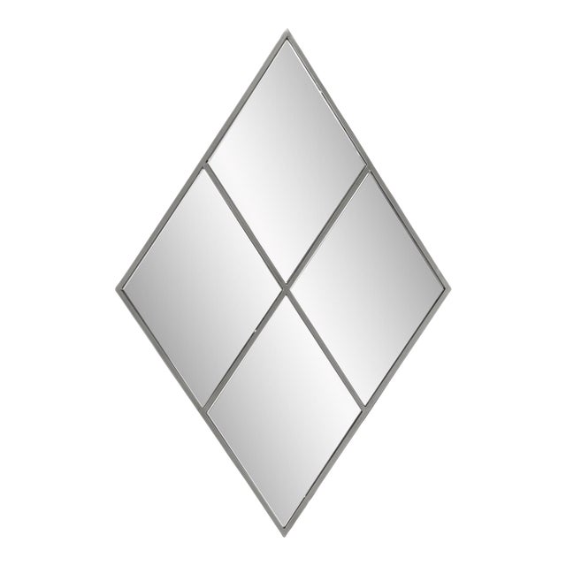 Diamond Windowpane Mirror For Sale