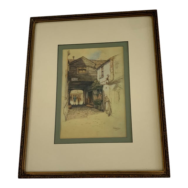 1920s "The Old Calisberg" Architectural Etching by Featherstone Robson, Framed For Sale