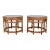 Vintage Brighton Pavilion Style Bamboo Side Tables, 1970s For Sale