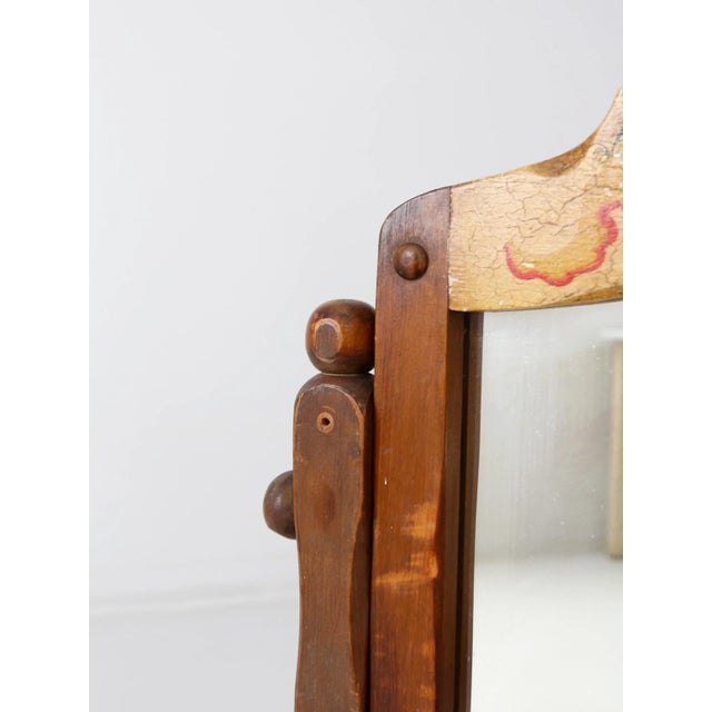 Mid 20th Century Mid 20th Century Monterey Style Dresser Top Vanity Mirror For Sale - Image 5 of 8