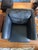 Roche Bobois Vintage Pair of Genuine Roche Bobois Black Leather Armchairs For Sale - Image 4 of 14