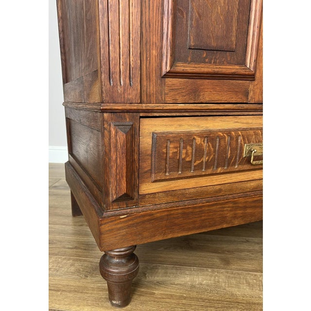 French Wardrobe in Oak For Sale - Image 15 of 18