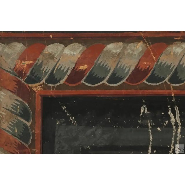 19th Century 19th Century English or American Wallpaper Fireboard For Sale - Image 5 of 5