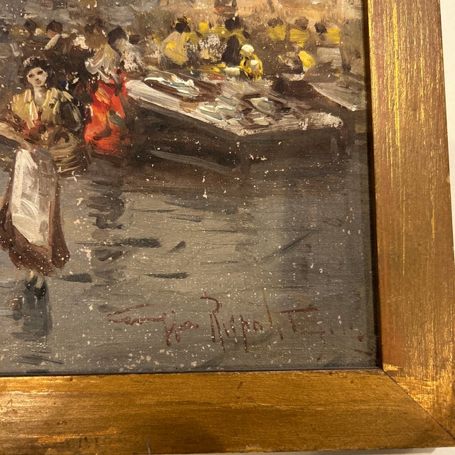 Mid 20th Century Giuseppe Rispoli Original Painting For Sale In Philadelphia - Image 6 of 8