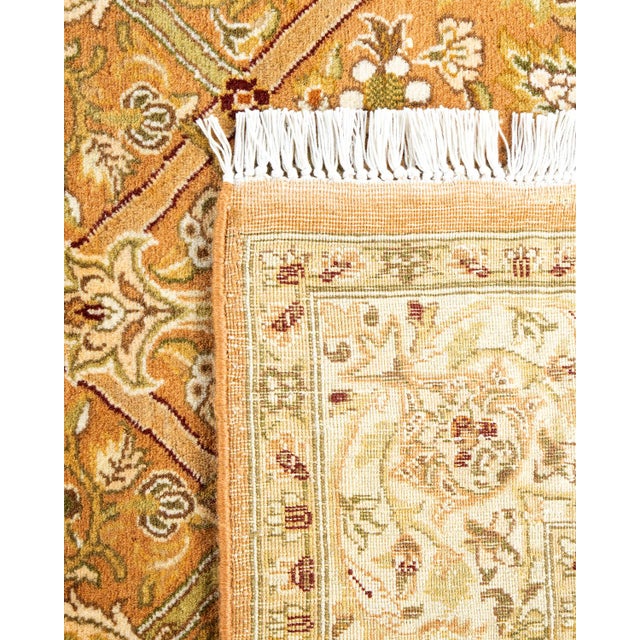 2000 - 2009 Mogul, One-of-a-Kind Hand-Knotted Runner Rug - Brown, 4' 1" x 9' 10" For Sale - Image 5 of 8