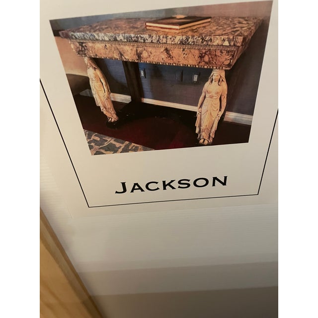 Italian Directoire style with faux marble facia matching original marble top Console table, circa 1800. For Sale - Image 3 of 5