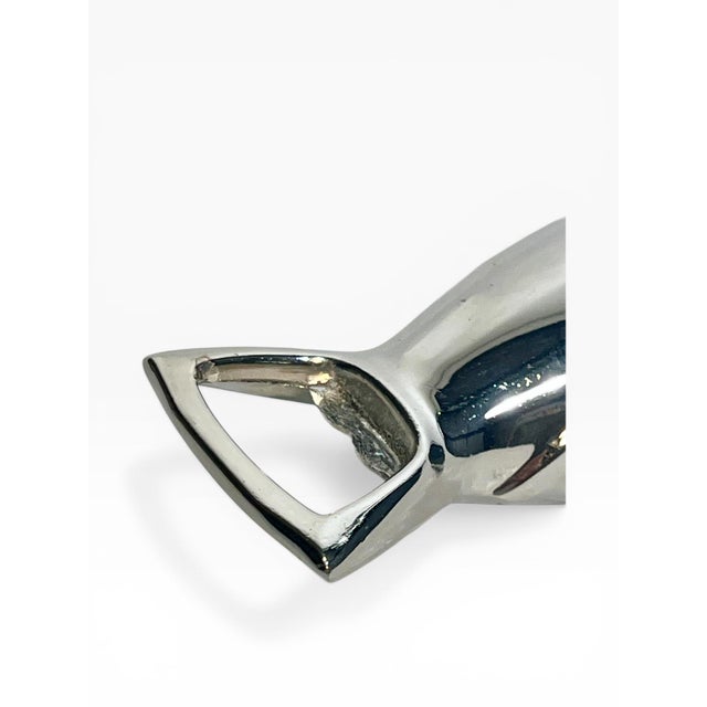 Vintage French Goose or Swan Silver Plate Bottle Opener For Sale - Image 9 of 10