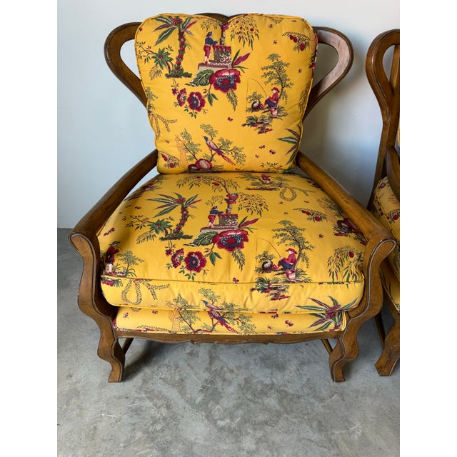 1990s Vintage Palm Beach Style Lounge Chairs – Set of 2 For Sale - Image 5 of 12