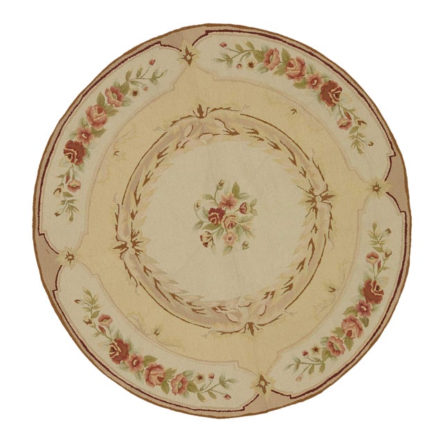 Vintage Needlepoint Kilim Rug For Sale