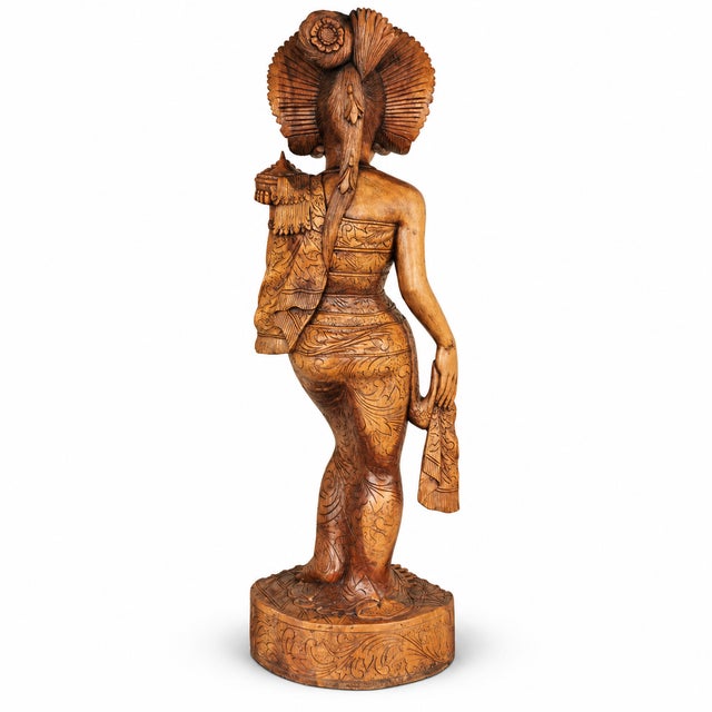 1920s Mas Bali, Female Figure, 1900, Wood For Sale - Image 5 of 11