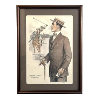 1913 Mens Fashion Print For Sale