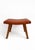 Brown Mid-Century Modern Brutalist Cognac Leather Ottoman, 1960s For Sale - Image 8 of 8