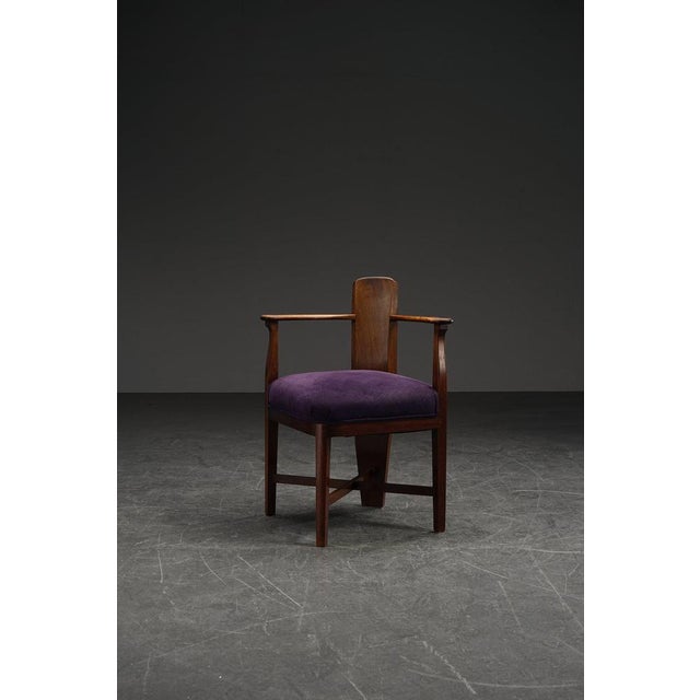 Antique Corner Chair by Van den Bosch For Sale - Image 4 of 15