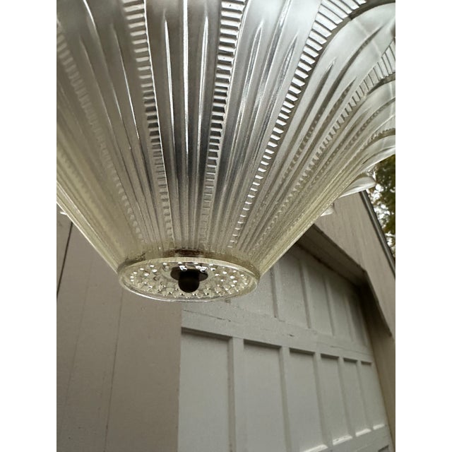 Vintage Semi-Flush Ceiling Fixture For Sale - Image 4 of 5